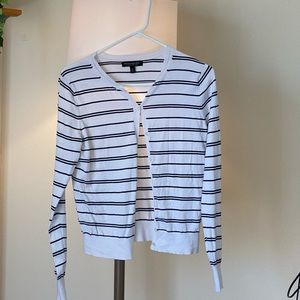 Cotton Banana Republic sweater tank and cardigan